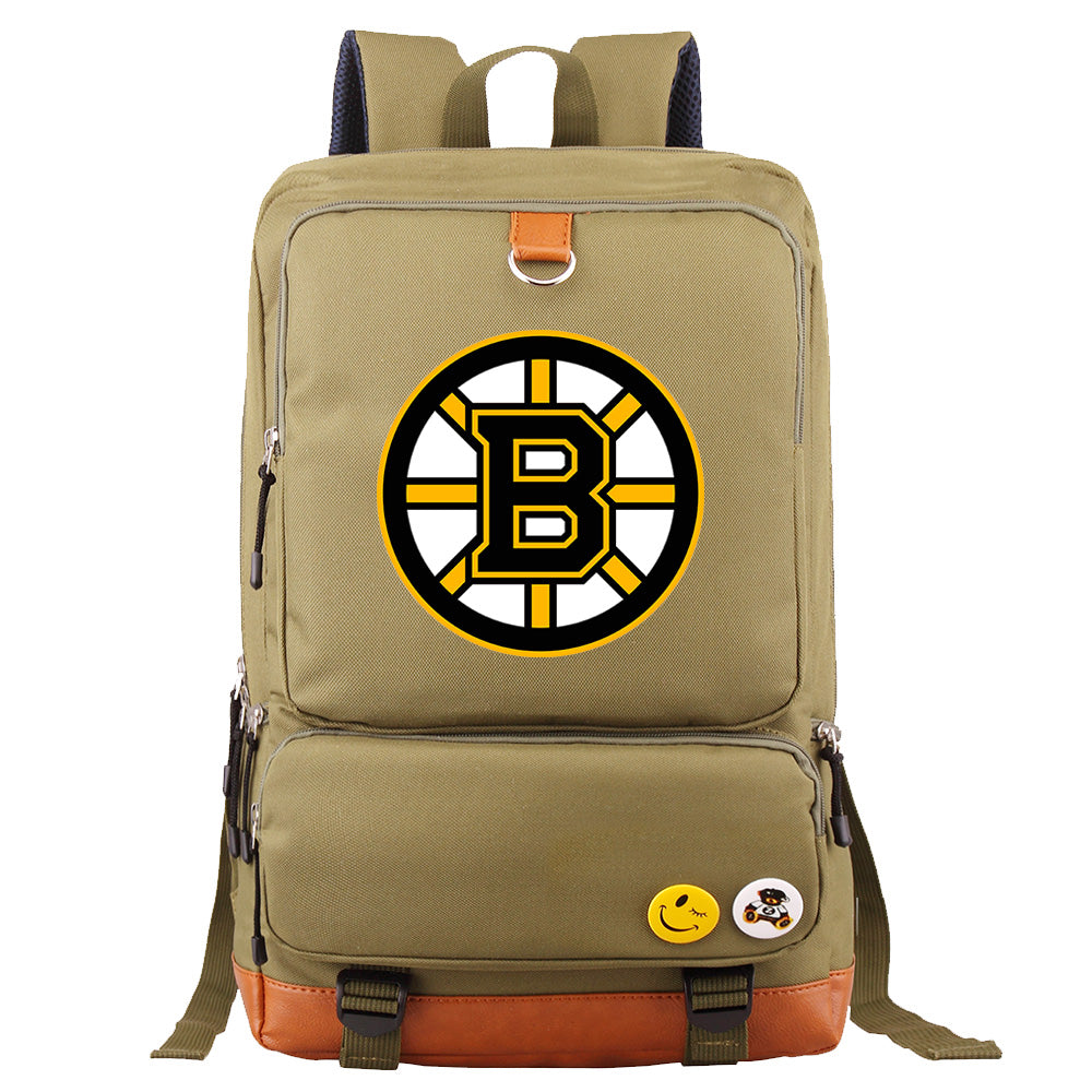 Boston Bruins Hockey Team Proof Backpack NoteBook Laptop School Bag