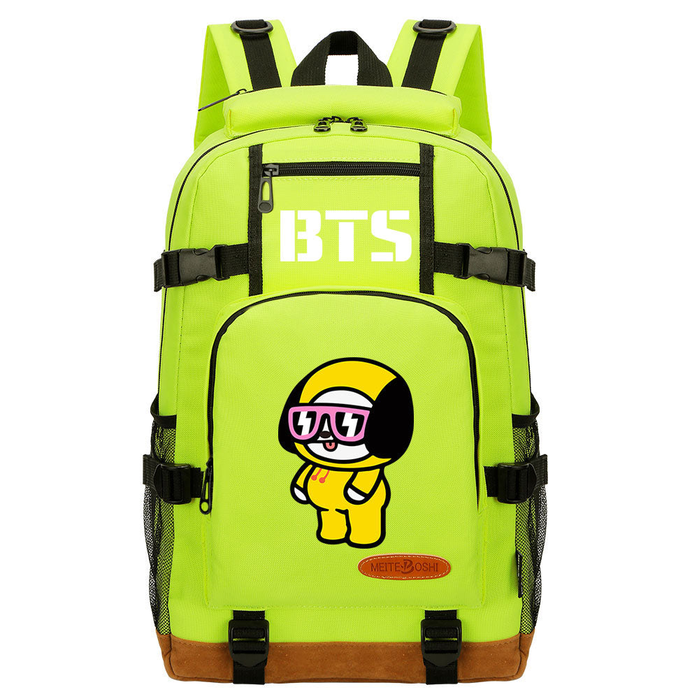 Kpop BTS Jimin Chimmy Waterproof Backpack School Notebook Travel Bag