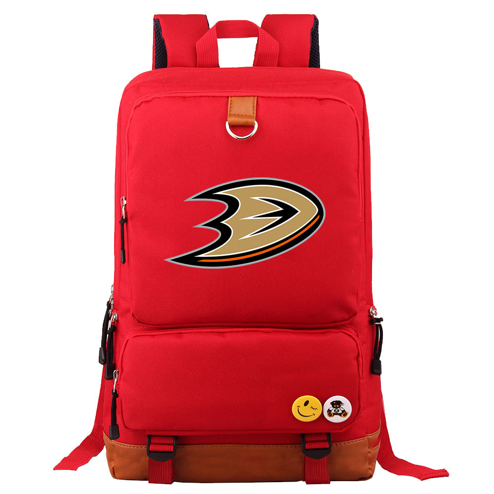 Anaheim Ducks Hockey Team Proof Backpack NoteBook Laptop School Bag