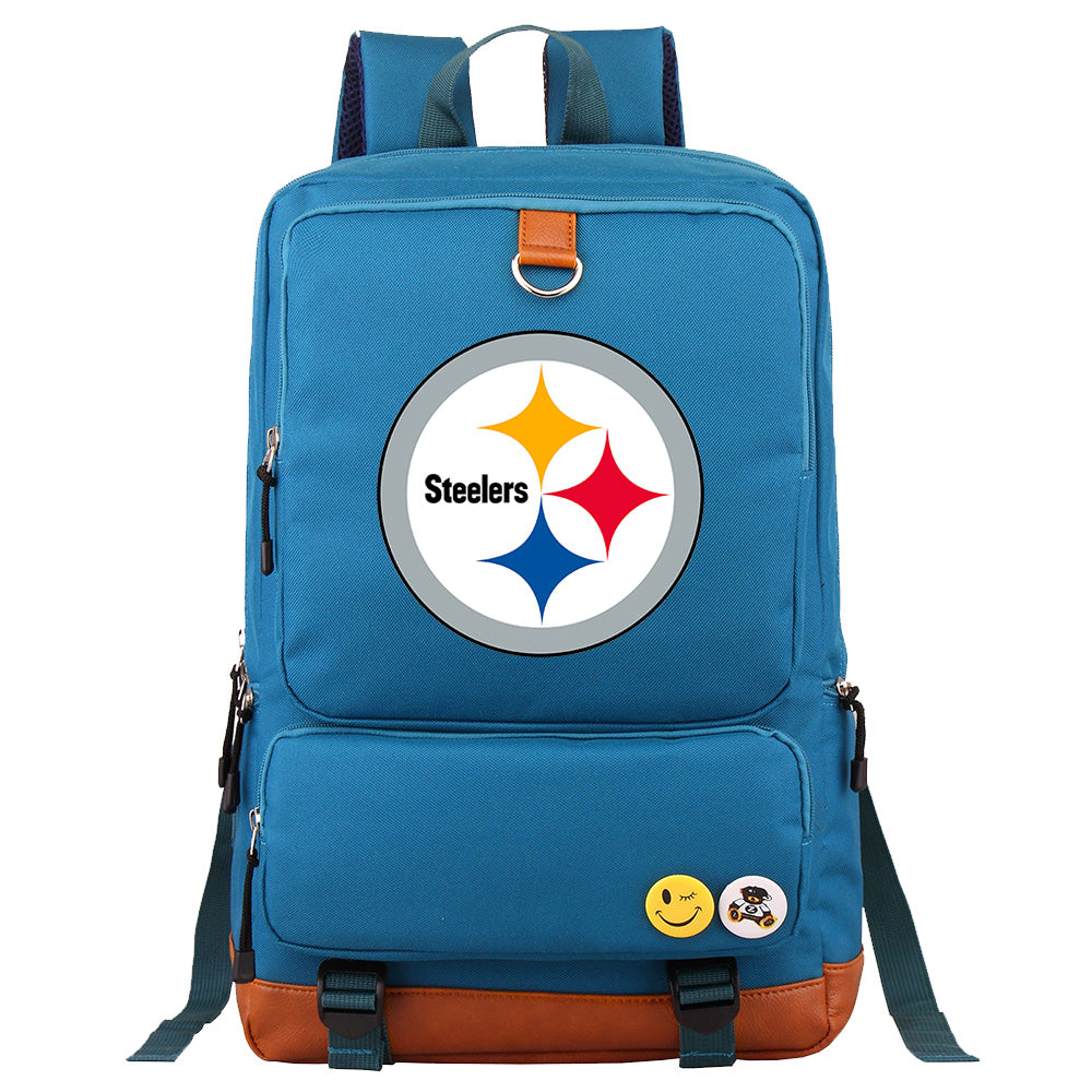Pittsburgh Steelers Football Team Rugby Proof Backpack NoteBook Laptop School Bag