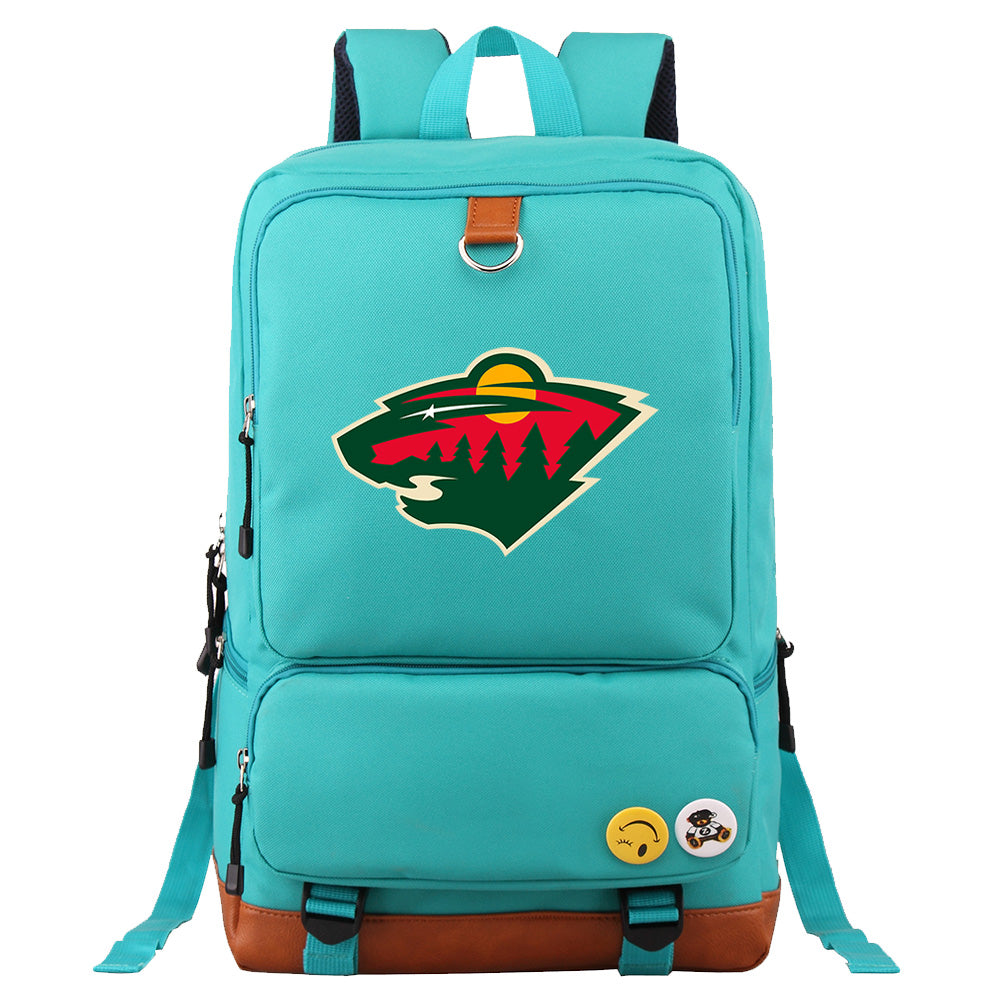 Minnesota Wild Hockey Team Proof Backpack NoteBook Laptop School Bag