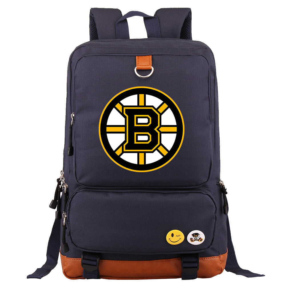 Boston Bruins Hockey Team Proof Backpack NoteBook Laptop School Bag
