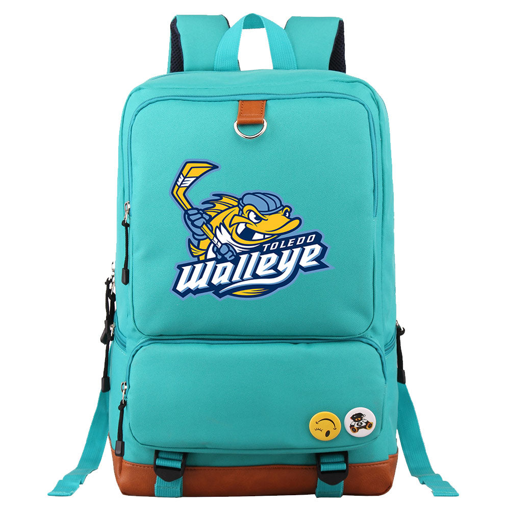 Toledo Walleye Hockey Team Proof Backpack NoteBook Laptop School Bag