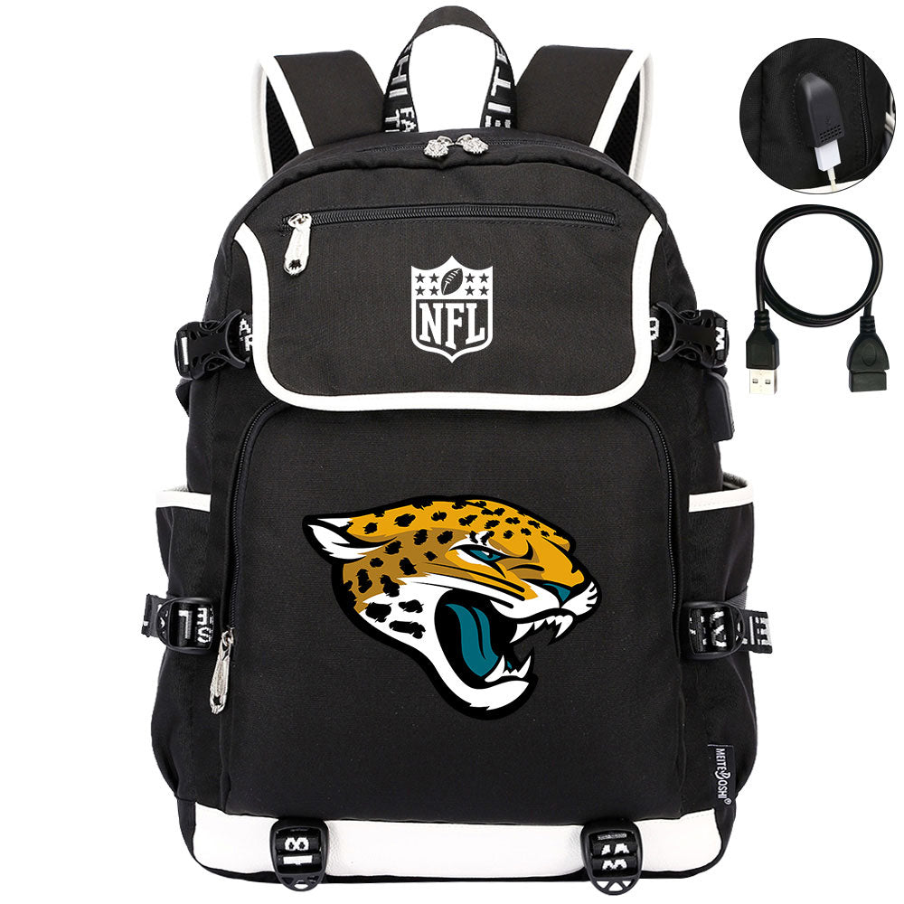 Jacksonville Jaguars Hockey League Backpack School Notebook Travel Bag