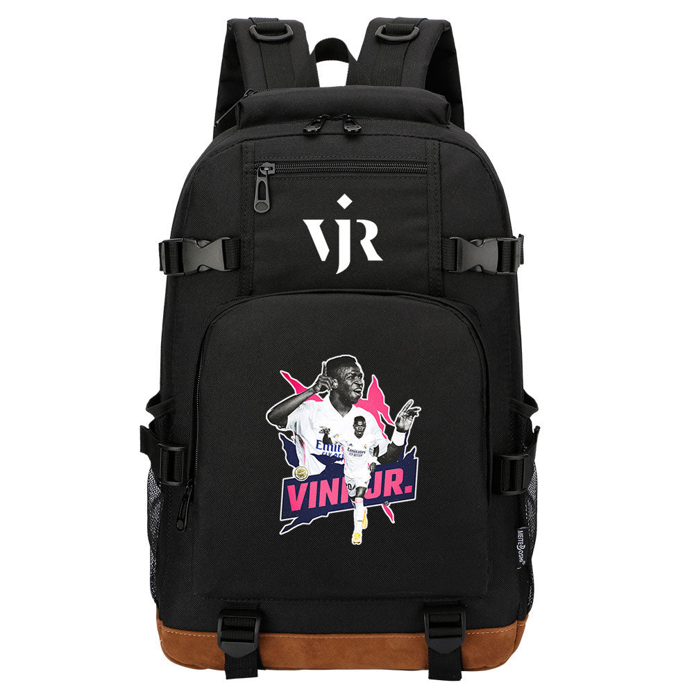 Vinicius Junior FC Waterproof Backpack School Notebook Travel Bag