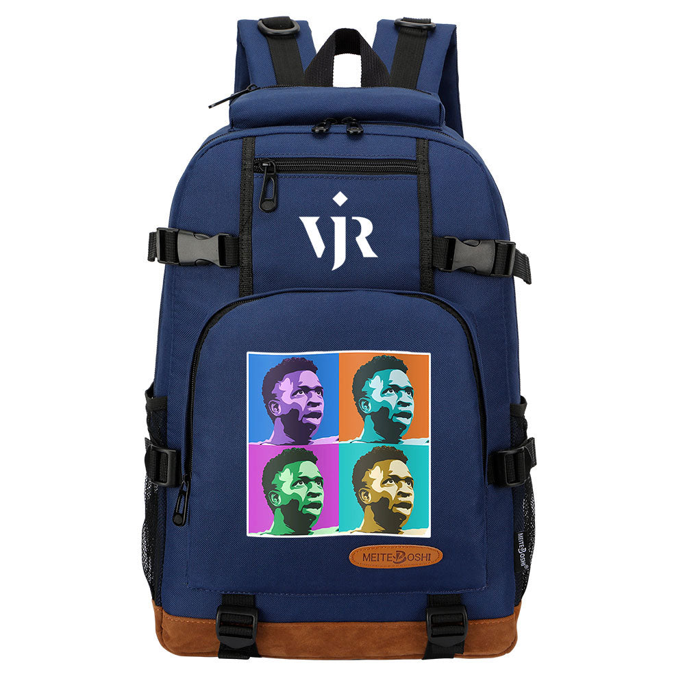 Vinicius Junior FC Waterproof Backpack School Notebook Travel Bag