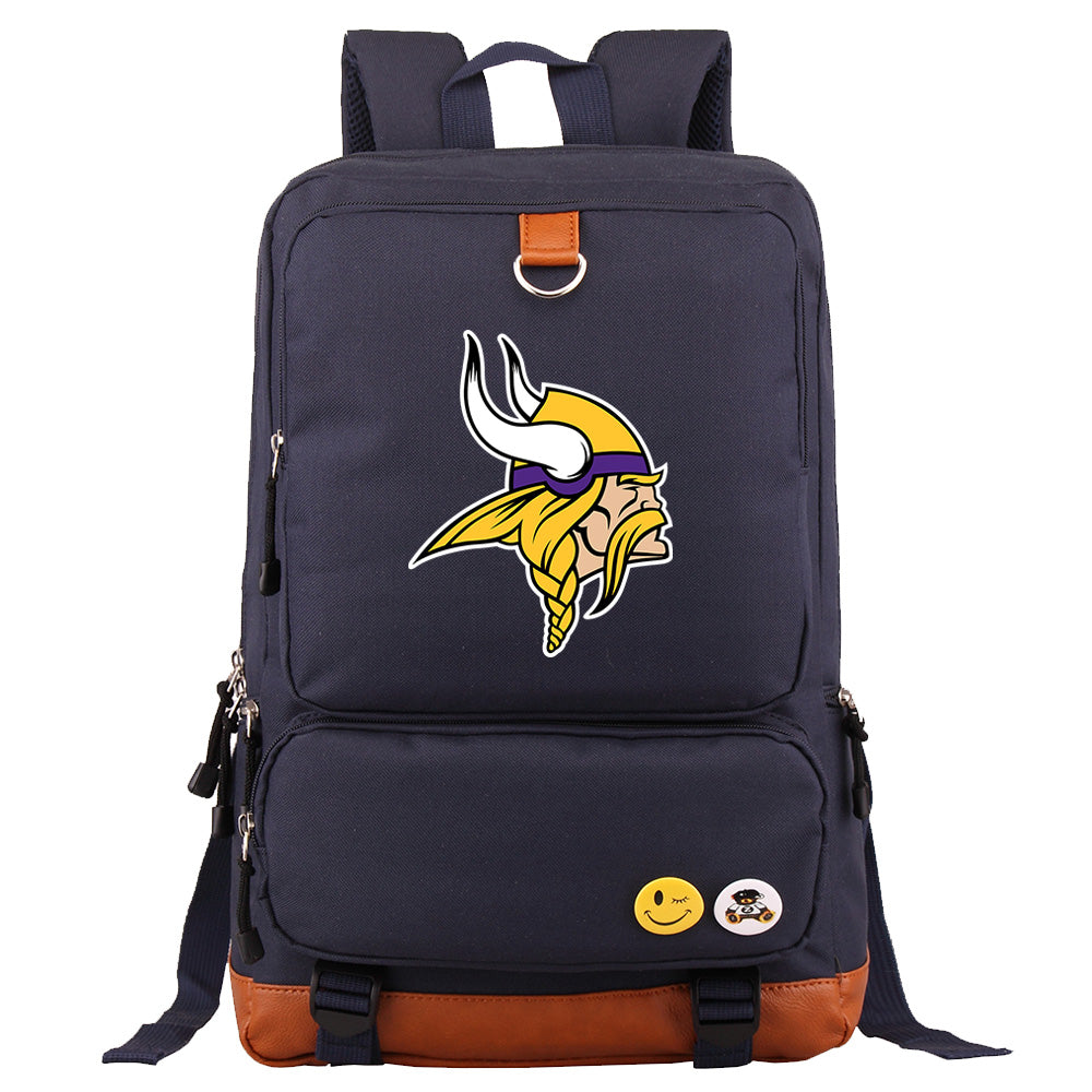 Minnesota Vikings Football Team Rugby Proof Backpack NoteBook Laptop School Bag