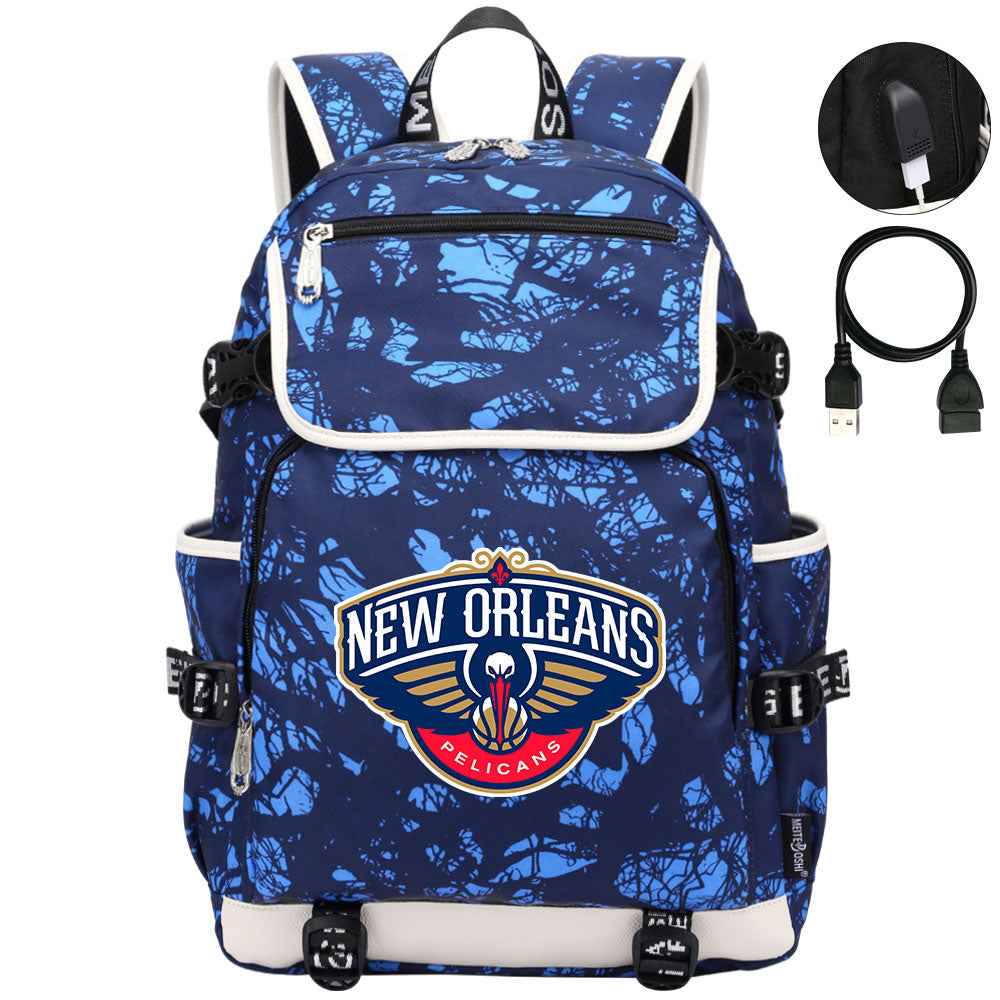 New Orleans Backpack School Notebook Travel Bags