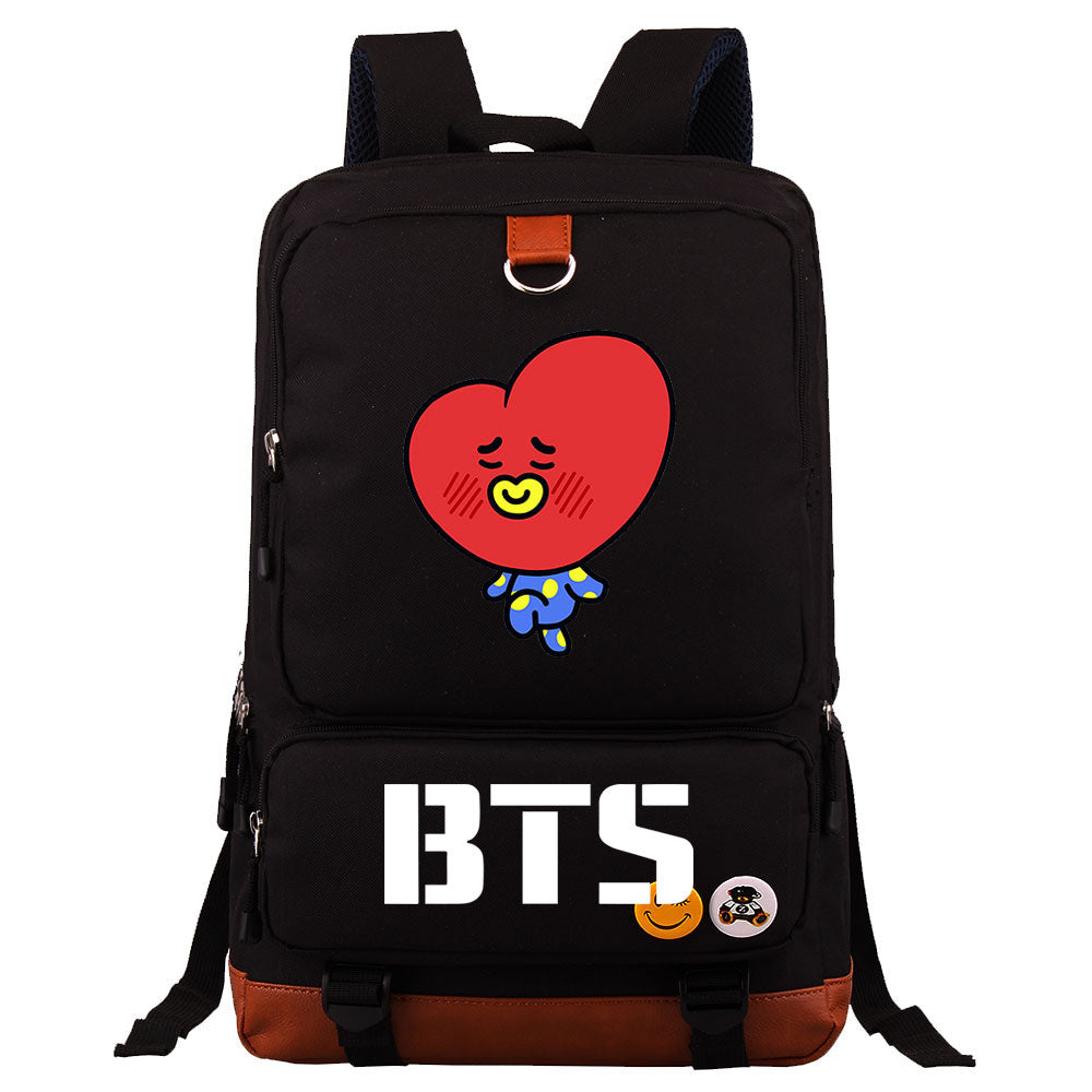 BTS TATA Proof Backpack NoteBook Laptop School Bag