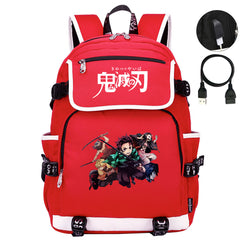 Demon Slayer Kimetsu No Yaiba Backpack School Notebook Travel Bags