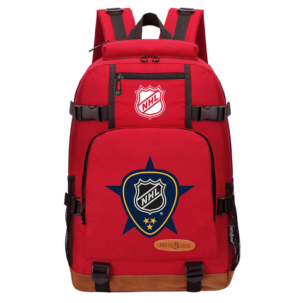 Hockey Team Waterproof Backpack School Notebook Travel Bag