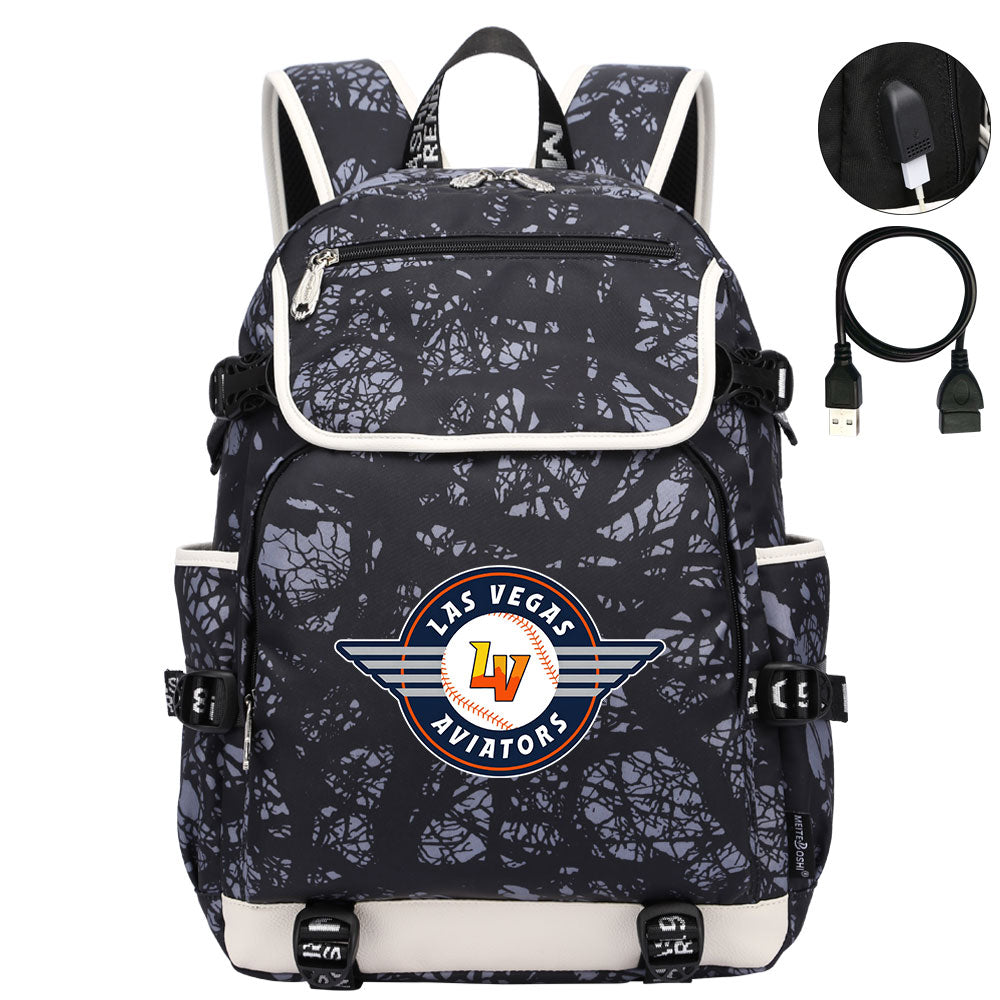 Las Vegas Aviators Backpack School Notebook Travel Bags