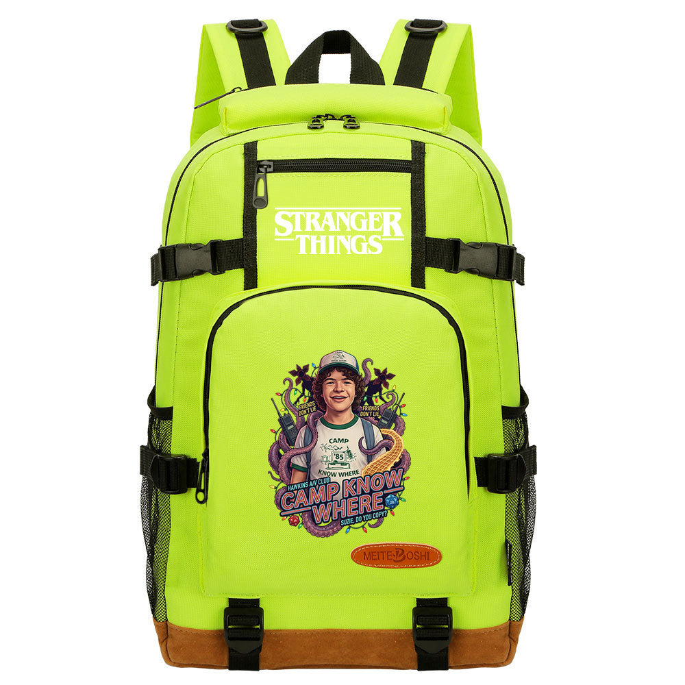 Strangers Things Dustin Henderson Waterproof Backpack School Notebook Travel Bag