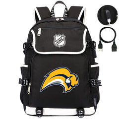 Buffalo Sabres Hockey League Backpack School Notebook Travel Bag