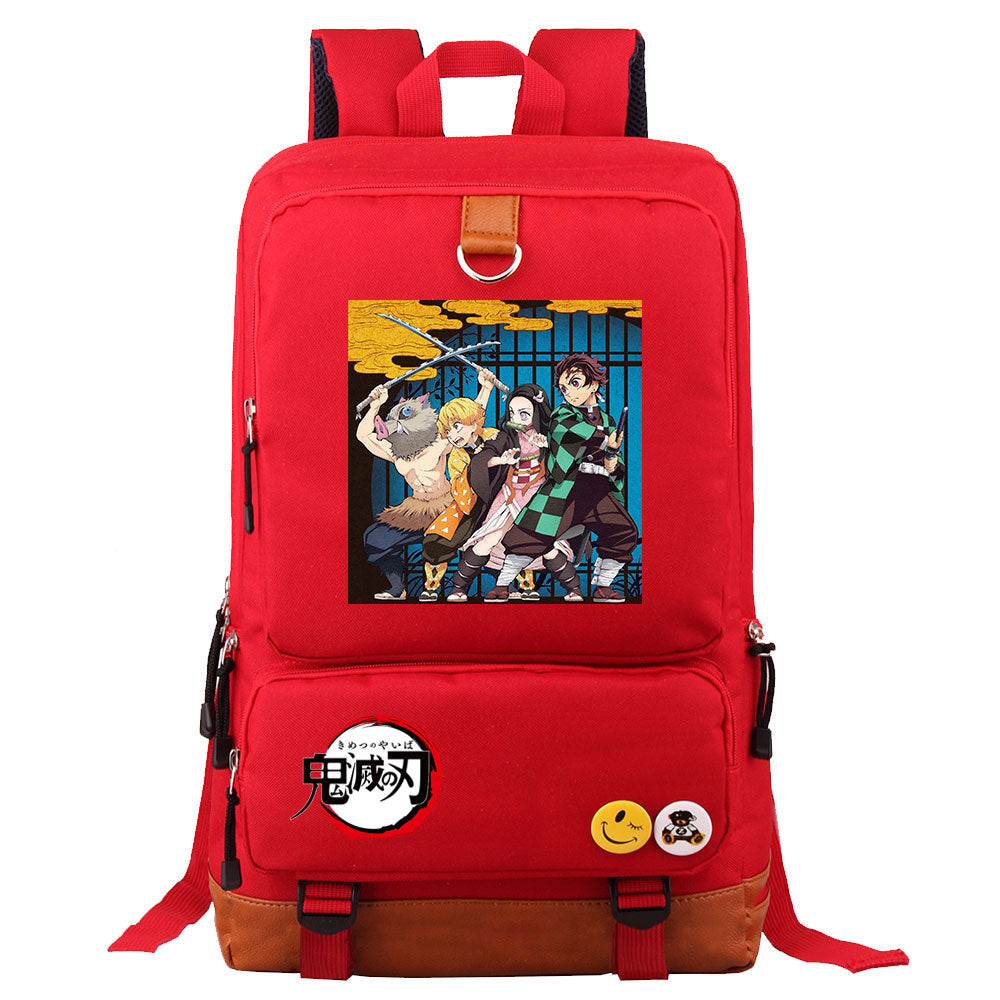 Demon Slayer Kimetsu No Yaiba Proof Backpack NoteBook Laptop School Bag