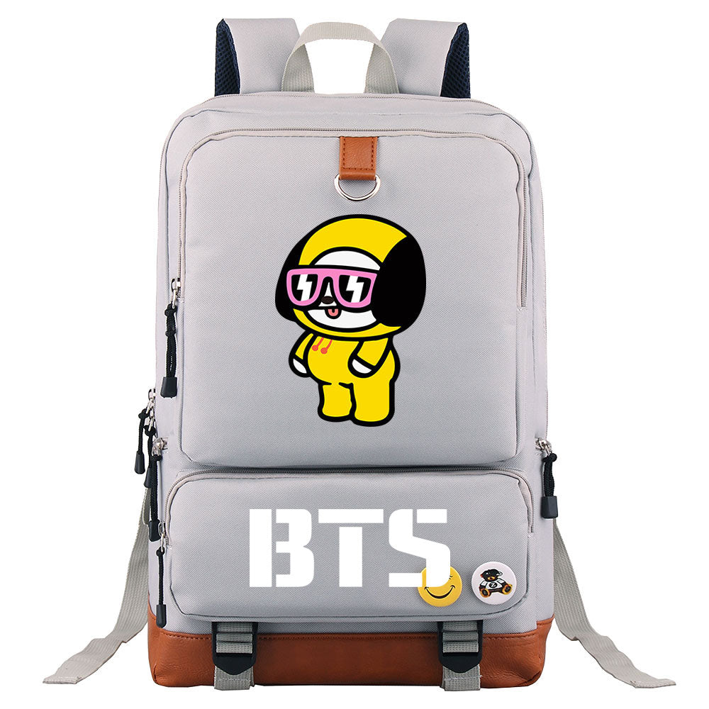BTS Chimmy Proof Backpack NoteBook Laptop School Bag