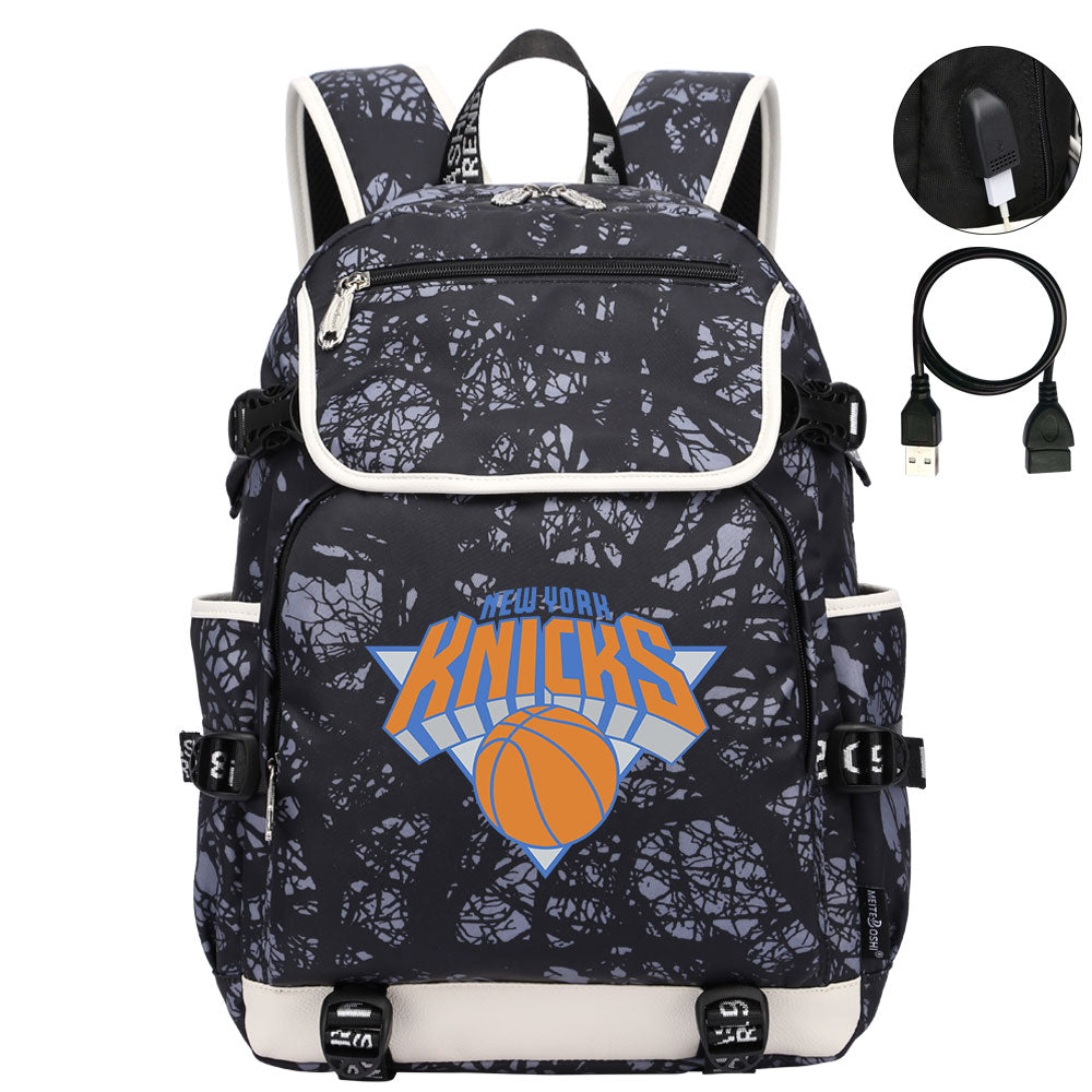 New York Knicks Backpack School Notebook Travel Bags