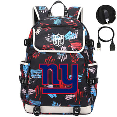 New York Giants Football Rugby Backpack School Notebook Travel Bags