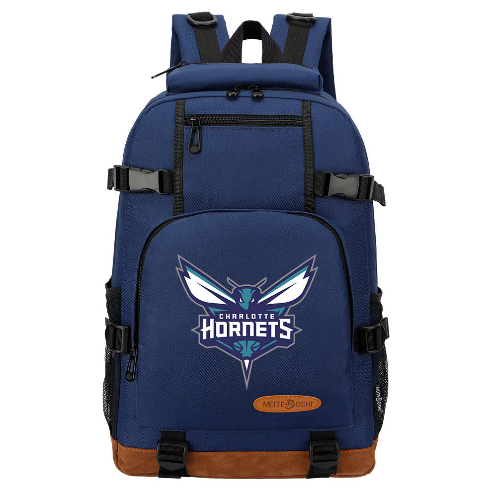 Charlotte Hornets Waterproof Backpack School Notebook Travel Bag