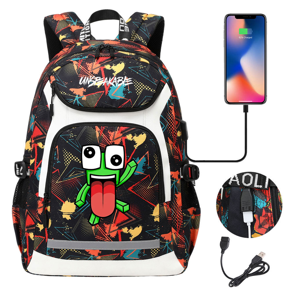 Unspeakable Gaming Backpack School Notebook Travel Bags With USB
