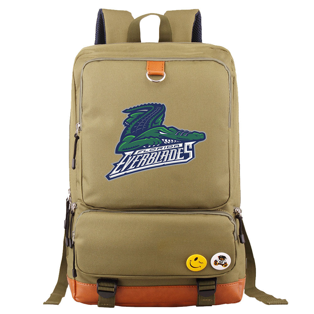 Florida Everblades Hockey Team Proof Backpack NoteBook Laptop School Bag