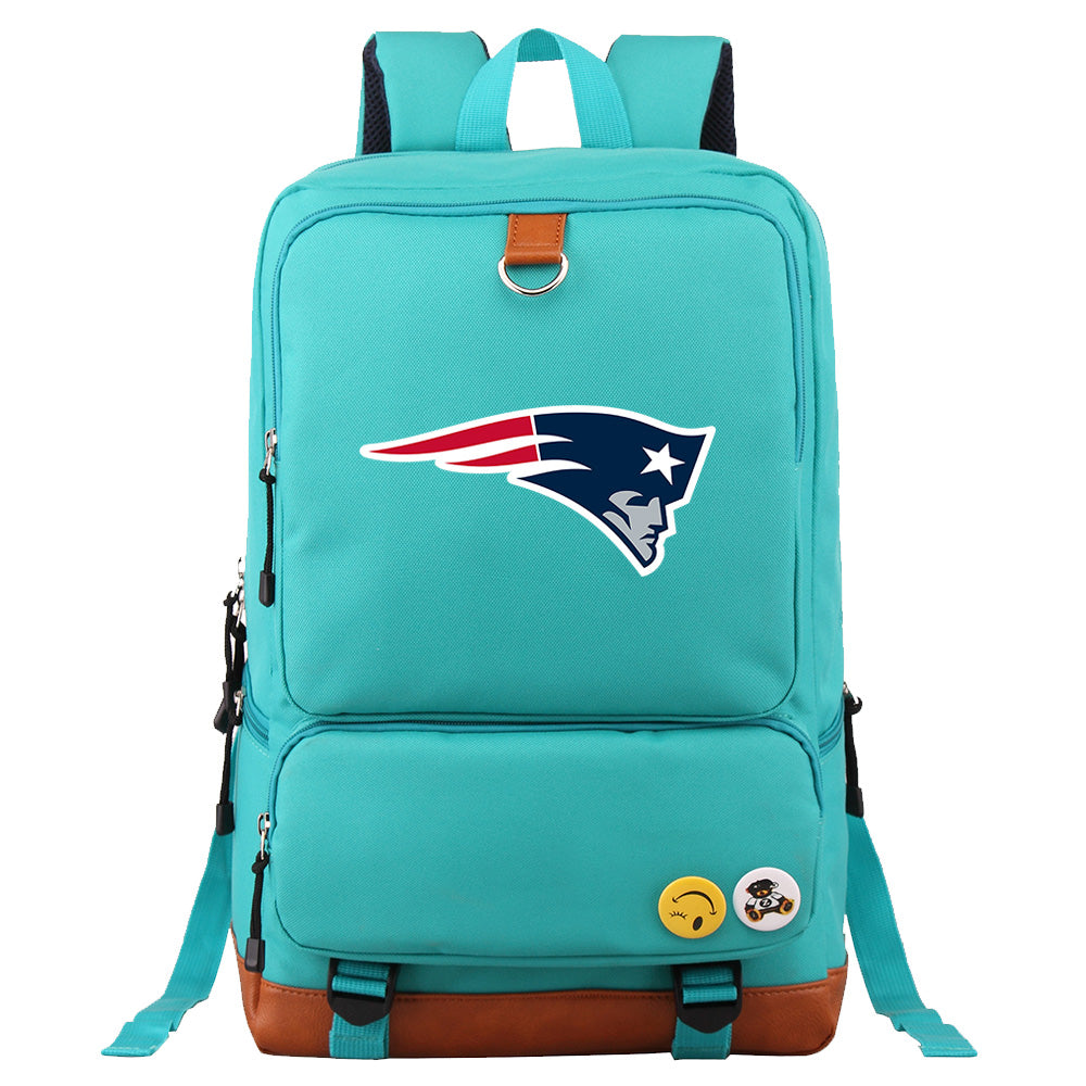 New England Patriots Football Team Rugby Proof Backpack NoteBook Laptop School Bag