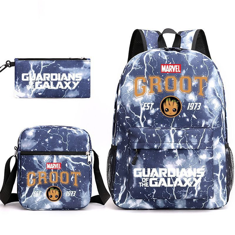 Groot School Backpack Shoulder Bag Pencil Bags 3pcs Set
