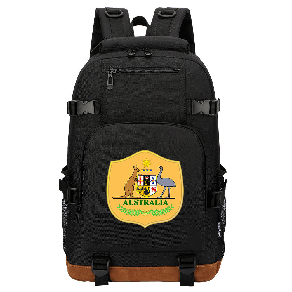 Australia National Football Team Waterproof Backpack School Notebook Travel Bag