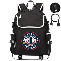 Indianapolis Indians Backpack School Notebook Travel Bags