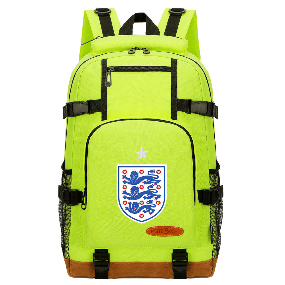 England National Football Team Waterproof Backpack School Notebook Travel Bag