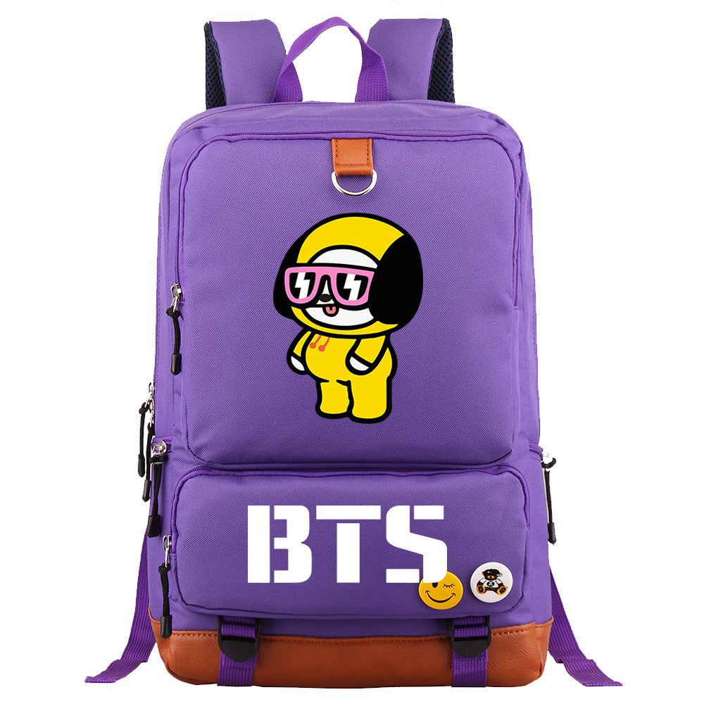 BTS Chimmy Proof Backpack NoteBook Laptop School Bag