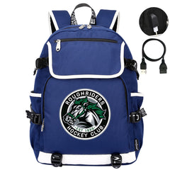 Roughriders Hockey League Backpack School Notebook Travel Bag