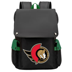 Ottawa Senators Hockey Team School Backpack Oxford Laptop Bag