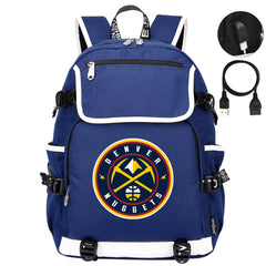 Denver Nuggets Backpack School Notebook Travel Bags