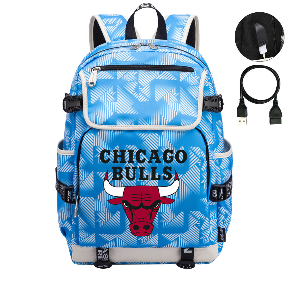 Chicago Bulls Backpack School Notebook Travel Bags