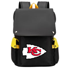 Kansas City Chiefs Football Team Rugby Laptop Backpack Oxford School Bag