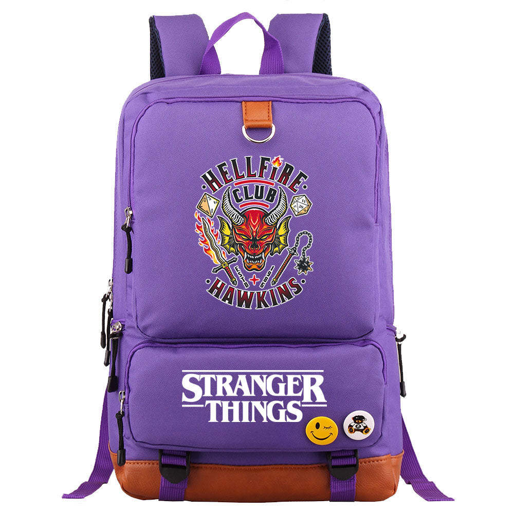 Strangers Things Hellfire Club Proof Backpack NoteBook Laptop School Bag