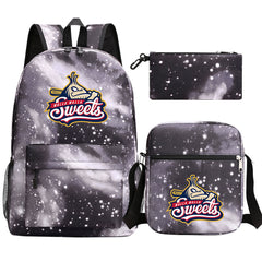 Walla Walla Sweets Baseball School Backpack Shoulder Bag Pencil Bags 3pcs Set