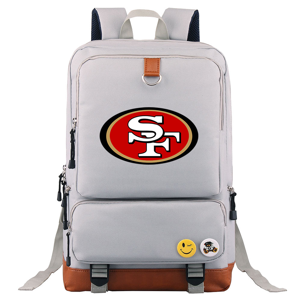 San Francisco 49ers Football Team Rugby Proof Backpack NoteBook Laptop School Bag