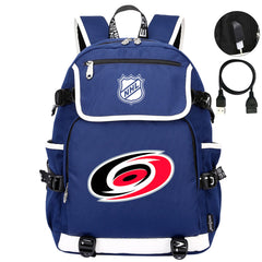 Carolina Hurricanes Hockey League Backpack School Notebook Travel Bag