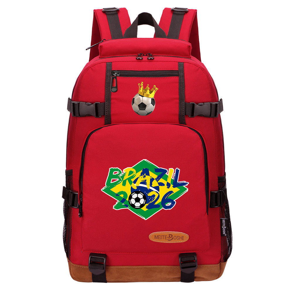 2026 Football Waterproof Backpack School Notebook Travel Bag