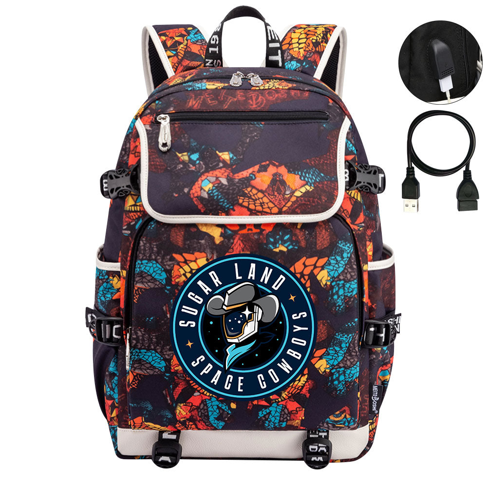 Sugar Land Space Cowboys Backpack School Notebook Travel Bags