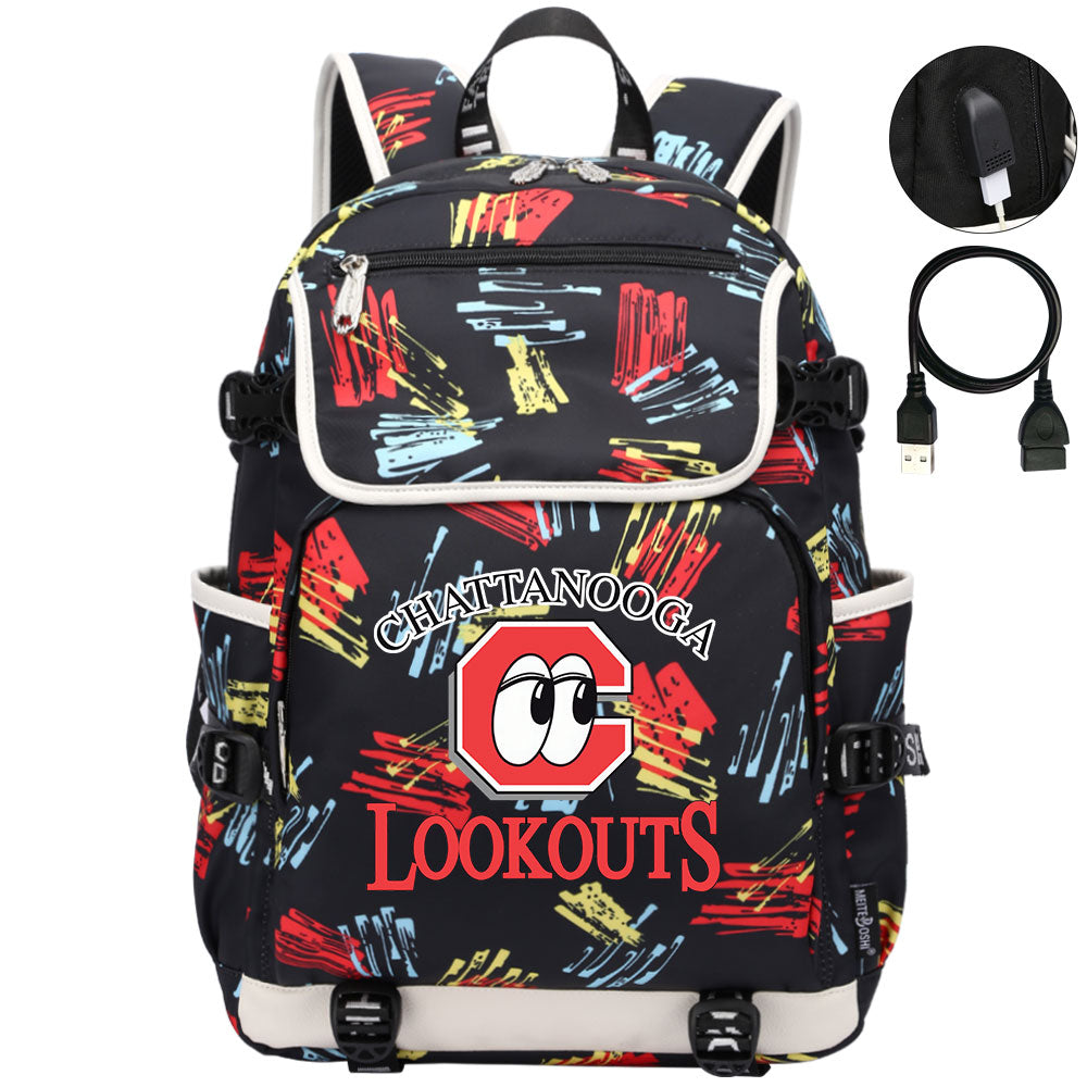 Chattanooga Lookouts Backpack School Notebook Travel Bags