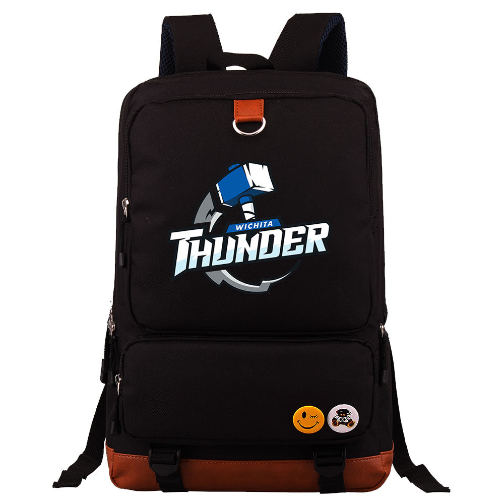 Wichita Thunder Hockey Team Proof Backpack NoteBook Laptop School Bag