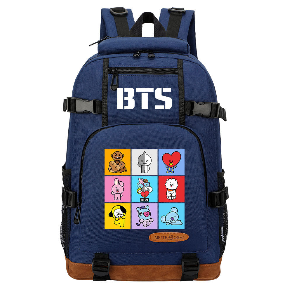 Kpop BTS Waterproof Backpack School Notebook Travel Bag