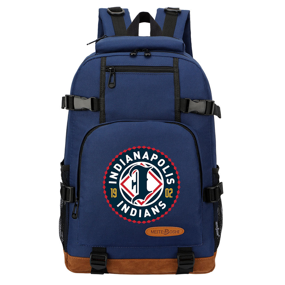 Indianapolis Indians Waterproof Backpack School Notebook Travel Bag
