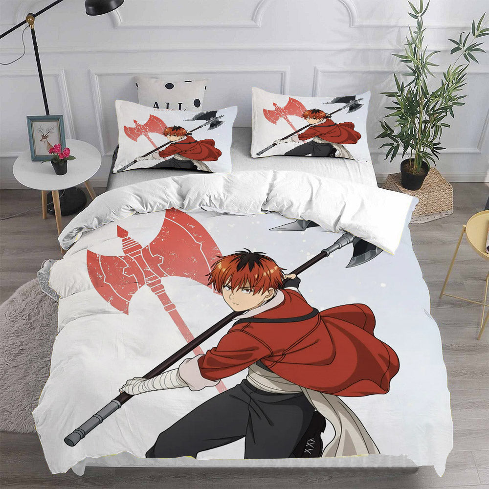 Frieren at the Funeral Cosplay Bedding Set Duvet Cover Pillowcases Halloween Home Decor