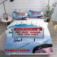 Arthur Christmas Cosplay Bedding Set Duvet Cover Pillowcases Halloween Home Decor