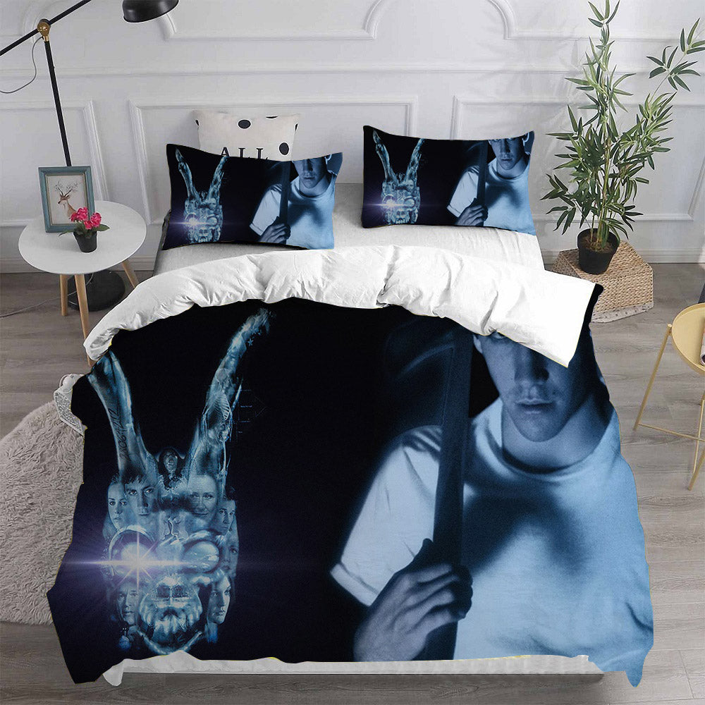 Donnie Darko Cosplay Bedding Set Duvet Cover Pillowcases Halloween Home Decor