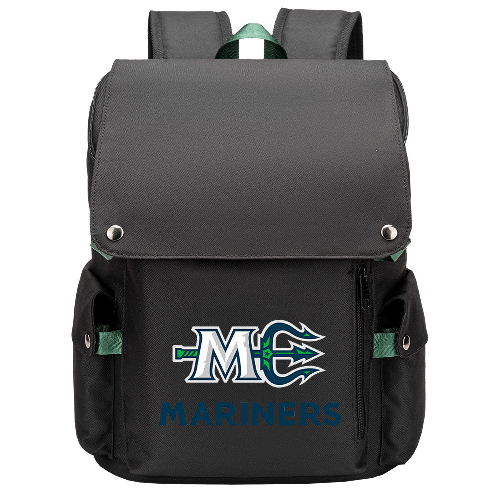 Seattle Mariners School Backpack Oxford Laptop Bag